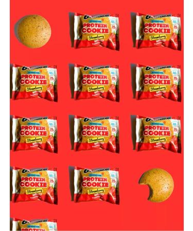 BombBar Protein cookies without sugar strawberries 10pc x 60g - Buy Online on GoSupps.com