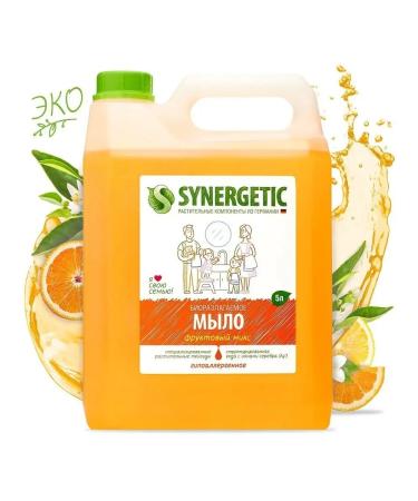 SYNERGETIC Liquid soap fruit mix 5l - Buy Online on GoSupps.com