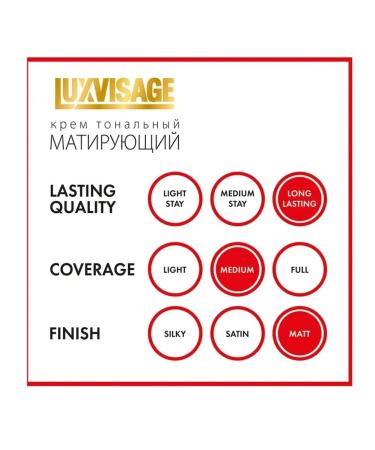 LUXVISAGE Tonal face cream matting 01 porcelain - Buy Online on GoSupps.com