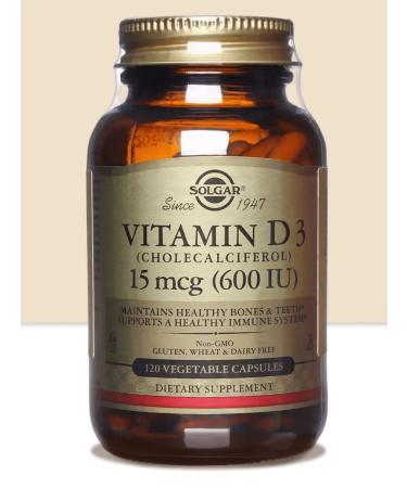 Solgar Vitamin D3 600 ME.15MCG 120 pcs - Buy Online on GoSupps.com