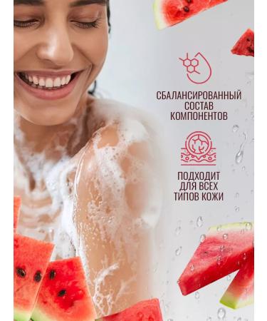 EDEN Shower gel moisturizing watermelon strawberries 320ml 2pcs - Buy Online on GoSupps.com