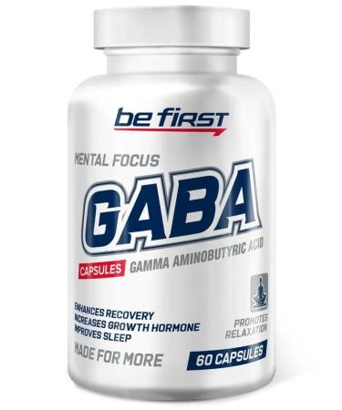 Be First GABA GABA Gaba Capsules 60 capsules - Buy Online on GoSupps.com