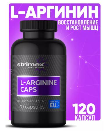 Strimex L-Arginine amino acid L-Arginine 1000 mg 120 capsules
