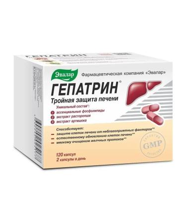 Evalar Hepatrin dietary supplement for restoration of the liver hepatoprotector120 pcs - Buy Online on GoSupps.com
