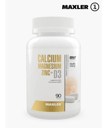 Calcium + magnesium + zinc + vitamin D3 Maxler Bad 90pcs