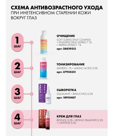 ART&FACT Anti -aging skin around the eyes 30 ml - Buy Online on GoSupps.com