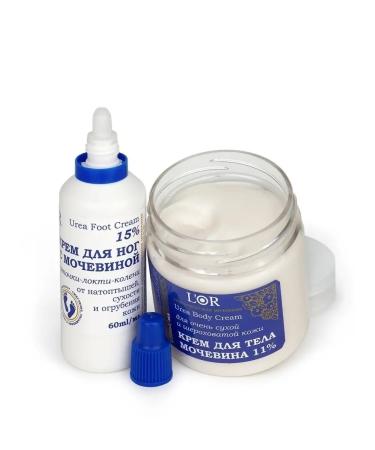 DNC set for dry skin. Creams with urea for feet heels and elbows (15%) and for the body (11%) - Buy Online on GoSupps.com