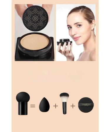 Suzanne Beauty BB Cream Mushroom Air Cushion Moisturizing and Evens Skin Tone Foundation - Buy Online on GoSupps.com