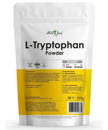 ATHLETIC FOOD L-tripthophanes L-Tryptophan Powder powder 250 g - Buy Online on GoSupps.com