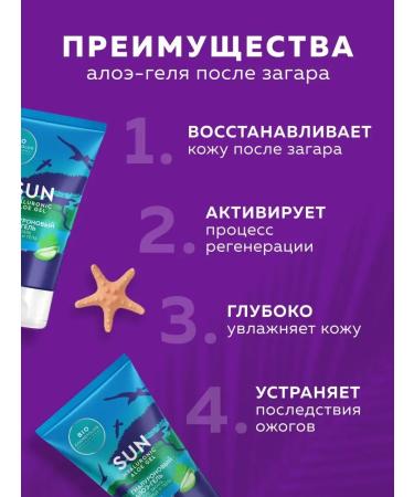 fito cosmetic Aloe gel after tanning for the face and body hyaluronic 150 ml - Buy Online on GoSupps.com