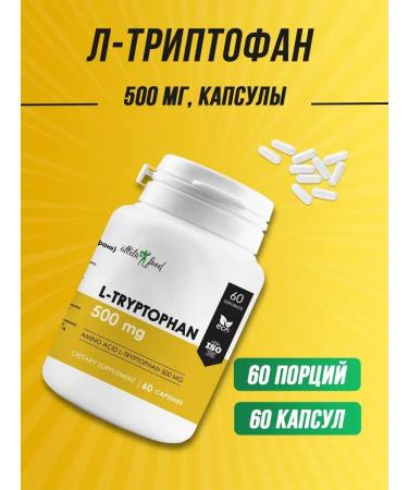 ATHLETIC FOOD L-tripthophan L-Tryptophan 500 Mg 60 capsules