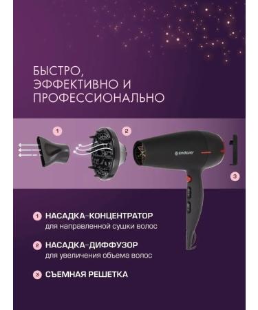 Endever Professional hairdryer for drying and hair styling Aurora-472 - Buy Online on GoSupps.com