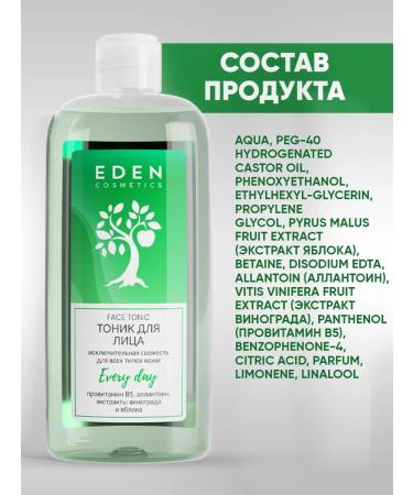 EDEN Set of washing gel and tonic refreshing 2x250 ml - Buy Online on GoSupps.com