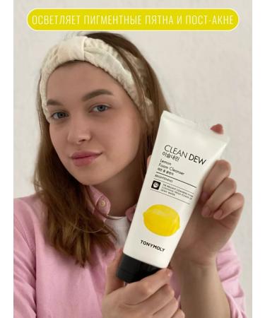 Tony Moly Foam for washing the Korean Clean Dew Lemon Foam Cleanser - Buy Online on GoSupps.com