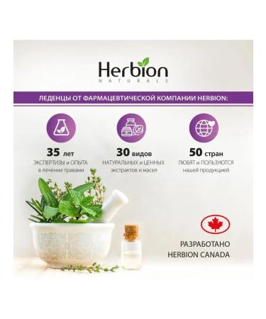 Herbion Lollows with a taste of mint without sugar 25 pcs - Buy Online on GoSupps.com