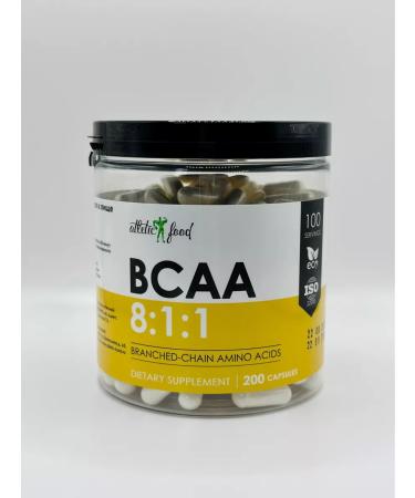 ATHLETIC FOOD Essential amino acids BCAA BCAA 8 1 1 200 capsules - Buy Online on GoSupps.com