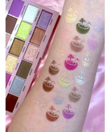 I Heart Revolution Palette of eyelid shadows eye shadow Tasty Coconut - Buy Online on GoSupps.com