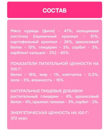 MOLINA Dog treating chicken fillet on a bone 50 g - Buy Online on GoSupps.com