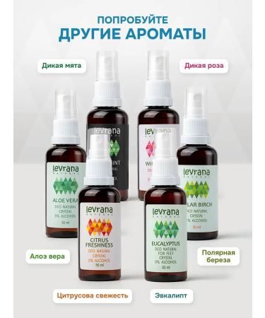 levrana Deodorant Women's spray without a natural zero smell 50 ml - Buy Online on GoSupps.com