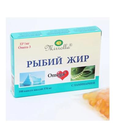 mirrolla Fish oil 100 capsules - Buy Online on GoSupps.com