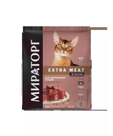 Miratorg Dry food for domestic cats Black Angus 1.2kg - Buy Online on GoSupps.com