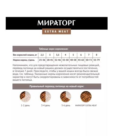 Miratorg Dry food for sterilized cats with veal 0.4 kg - Buy Online on GoSupps.com