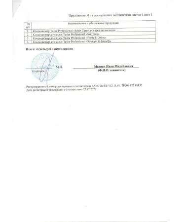 Tashe Moisturizing balm-Contractor for all hair types 1l - Buy Online on GoSupps.com