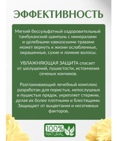 Bizoryuk Natural shampoo for dry damaged hair 500 ml - Buy Online on GoSupps.com