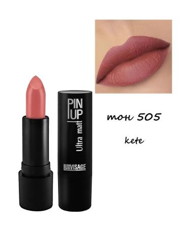 LUXVISAGE Matte lipstick PIN UP Ultra Matt tone 505 - Buy Online on GoSupps.com