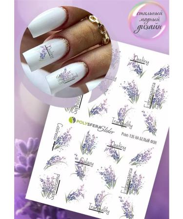 PolysferaSlider Water sliders for lavender nails
