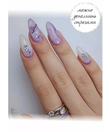 PolysferaSlider Water sliders for nails lilac butterflies - Buy Online on GoSupps.com