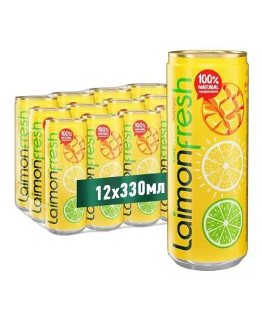 Laimon Lemonade Fresh mango 0.33 l. x 12 w sleek
