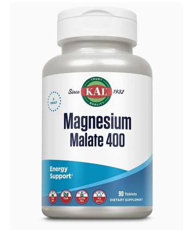 KAL Magnesium Malate Vitamins for the heart from cramping cramps