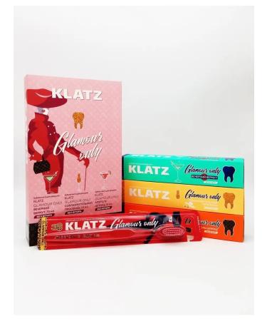 Klatz Glamour set toothpaste 3 pcs + denture medium - Buy Online on GoSupps.com