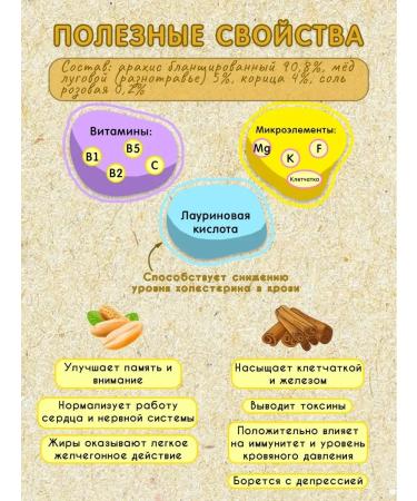 Meralad Arachis paste with cinnamon and honey without sugar 230g - Buy Online on GoSupps.com
