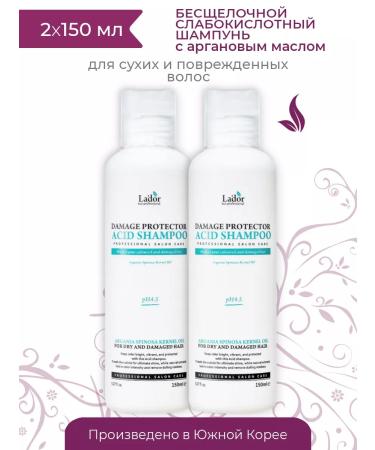 LADOR Shampoo for dry brittle hair with argan oil Acid Shampoo
