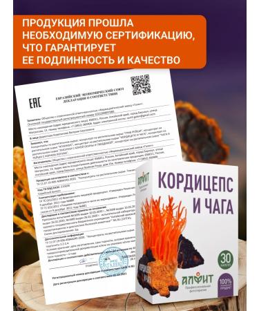 ALFIT Cordyceps and chaga birch in capsules vitamins for energy - Buy Online on GoSupps.com