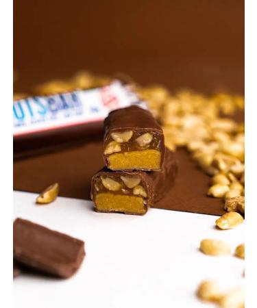 POWER PRO Baton without sugar with caramel and fried peanut 10 pcs - Buy Online on GoSupps.com