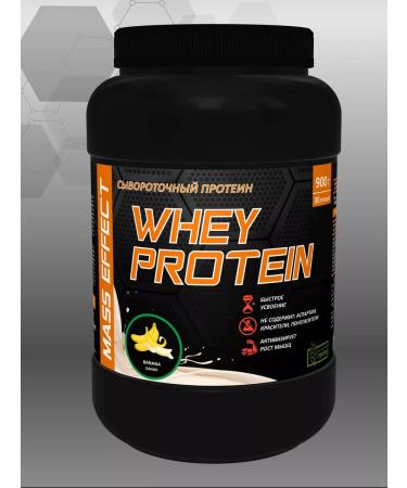 MASS EFFECT Whey -coil protein Whey Protein 900 g Bank Banana - Buy Online on GoSupps.com