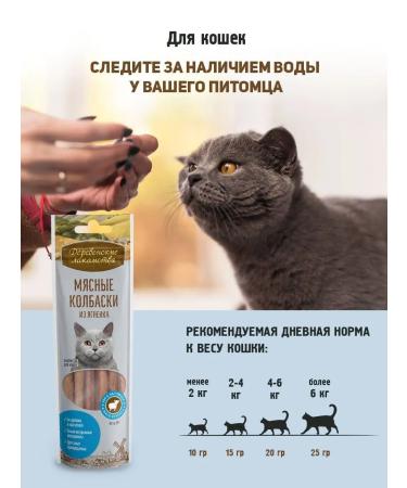 Country delicacies Meat sausages from lamb for cats 1 pc - Buy Online on GoSupps.com