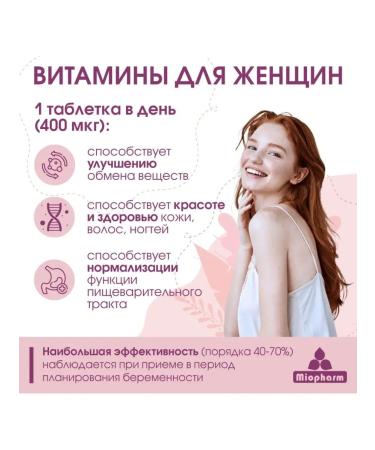 Miopharm Folic acid vitamins for pregnant women - Buy Online on GoSupps.com