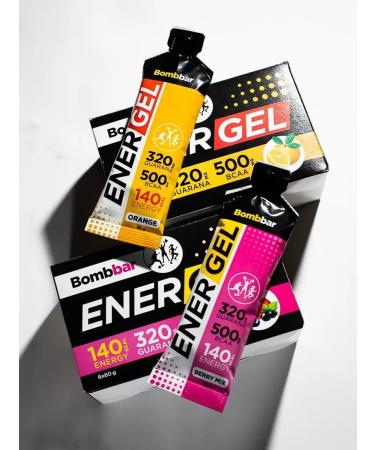 BombBar Drinking energy gel for running and marathon 6 pcs - Buy Online on GoSupps.com
