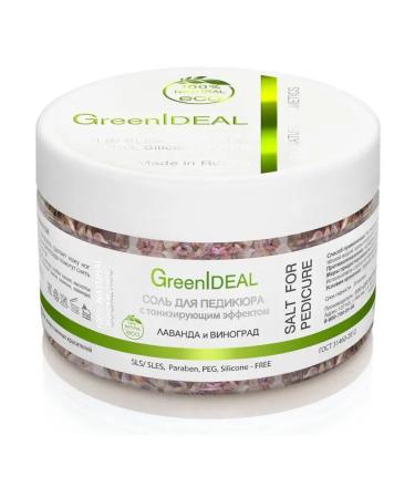 GreenIDEAL Sea salt for pedicure and manicure with lavender