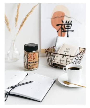 Bushido Kodo coffee is soluble 95g x 2pcs - Buy Online on GoSupps.com