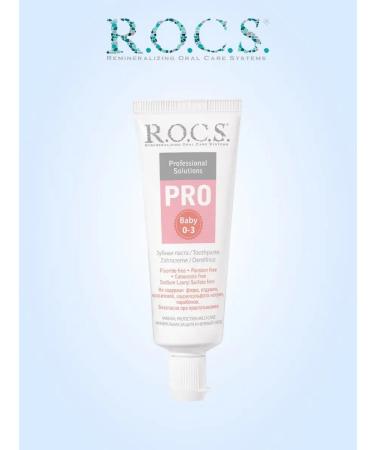 ROCS Toothpaste Pro Baby Protection and delicate care 0-3 years 35 ml - Buy Online on GoSupps.com