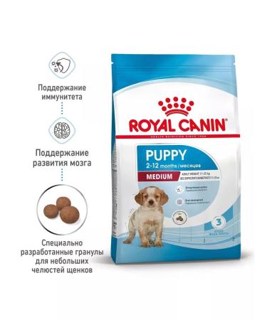ROYAL CANIN Dry food for medium -sized puppies 3 kg - Buy Online on GoSupps.com