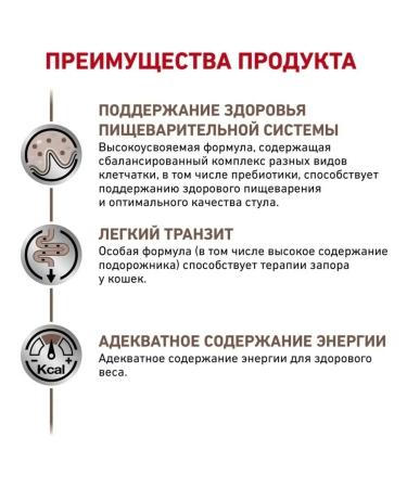 ROYAL CANIN GastroinTestinal Fiber Response cat food for constipation 2kg - Buy Online on GoSupps.com