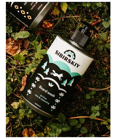 SIBERIAN Moisturizing Salosulfate shampoo for beard and mustache 400 ml - Buy Online on GoSupps.com