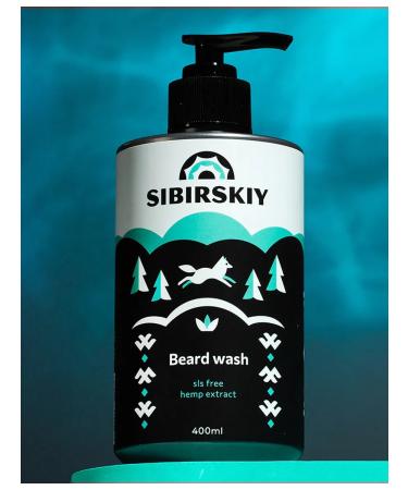 SIBERIAN Moisturizing Salosulfate shampoo for beard and mustache 400 ml - Buy Online on GoSupps.com