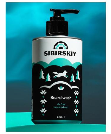 SIBERIAN Moisturizing Salosulfate shampoo for beard and mustache 400 ml - Buy Online on GoSupps.com